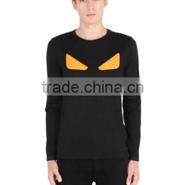 High Quality Cotton T Shirts Long Sleeve Round Neck Male T-shirt