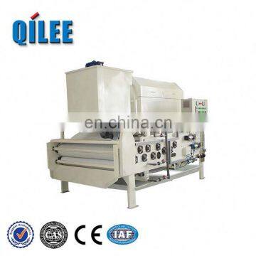 Fully automatic wastewater treatment sludge dewatering press