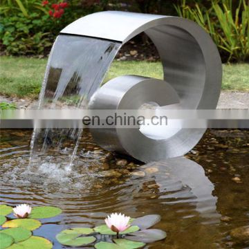 Stainless Steel 304 Waterfall For Swimming Pool Artificial Waterfall For Gardens