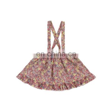 Kids Floral Suspender Skirt Baby Girl Skirt