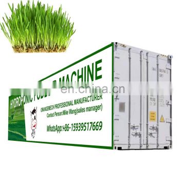 China professional good price 1000kg/day factory barley green grass automatic hydroponic fodder growing system