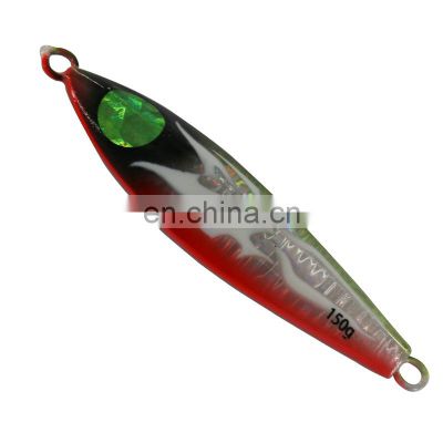 Hot sell  80g/120g/150g/200g slow jig lead fishing baits metal jigging lures