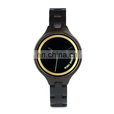 BOBO BIRD Best Selling Wooden Watch Products Custom Your Logo Wood Quartz Watch Gift for Women