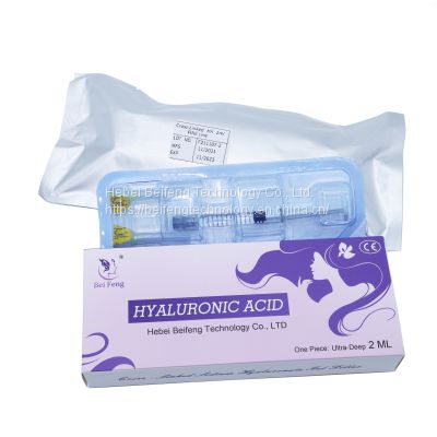 hyaluronic acid buttock breast lip face dermal filler for anti-wrinkles injections with CE certificate
