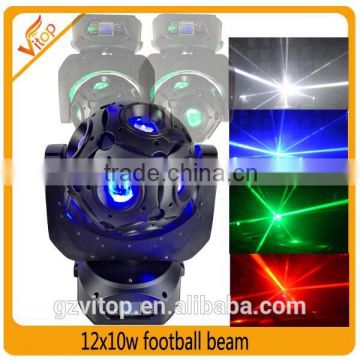 Stage light !! Disco magic ball 12pcs 20watts 4in1 led foot ball moving head beam light