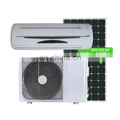 LED Display From 9000BTU To 24000BTU DC Inverter 100% Solar Air Conditioner With Solar Panel
