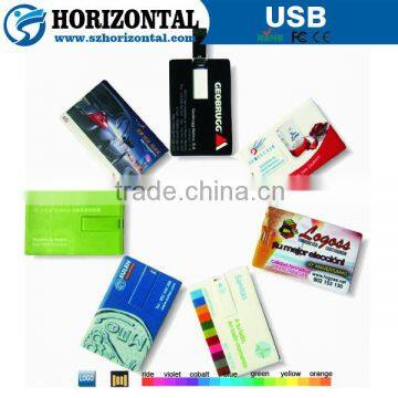 New products 2016 credit card usb flash drive with custom printing