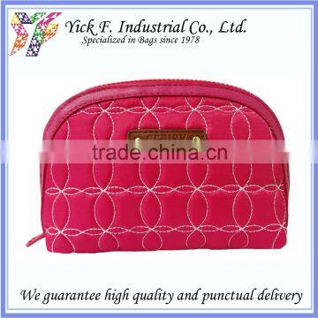 Quilted Nylon Ladies Women Cosmetic Bag