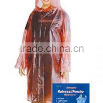 Emergency Cheap Foldable Disposable Light Raincoat