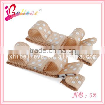 Handmade fashionable custom boutique hair bow clips wholesale