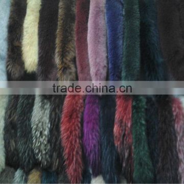 High quality raccoon fur collar many colors