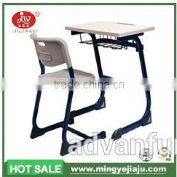 Hot discount school desk and chair Two layer blown PP