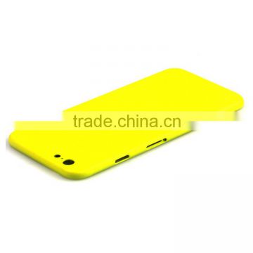 custom cell phone housing yellow matte finished for iPhone 6s