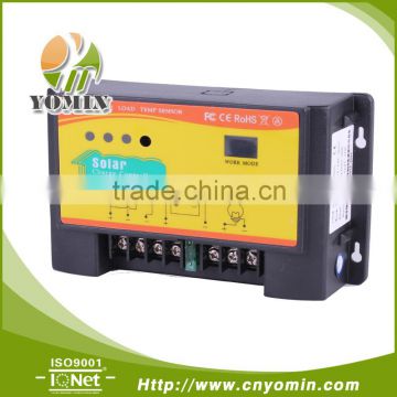 CE RoHS approved 12V/24V 15A PWM auto solar charge controller