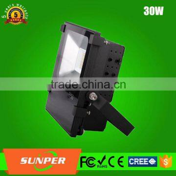 30w flood led lighting 5 years warranty ip65 outdoor lamp fittings