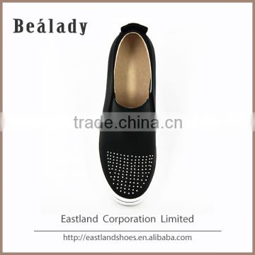 Factory wholesale soft thick heel calf nappa leather climbing sport women shoe