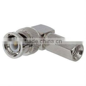 BNC Male Right Angle Clamp Connector