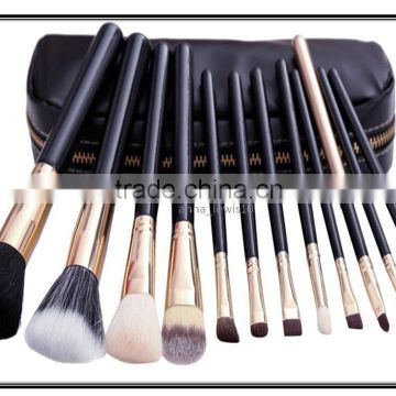 12 Pcs Professional Cosmetic Make up brush Set kit With Bag case