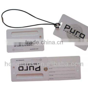 Hard plastic PVC card luggage tag