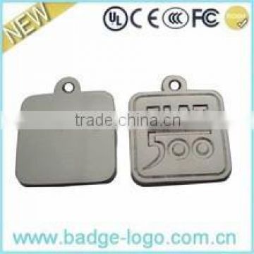 custom spuare metal tags wholesales