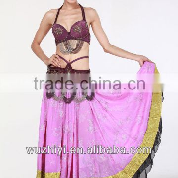 360 around Big Hem Embroidered Skirt Spain Belly Dance Performance Costumes Belly Dance Dresses QC1294                        
                                                Quality Choice