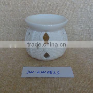 wholesale hollow out white ceramic wax warmers aroma diffusers