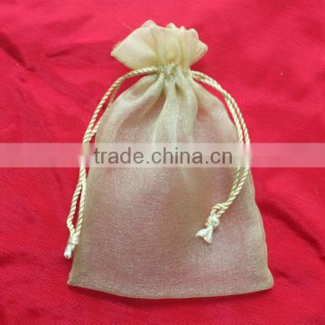 elegant and deluxe soft tulle sachets pouch,no organza drawstring bag