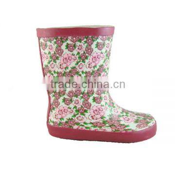 Kid Summer Flower Print Fashion Rain Boots CH20130051708