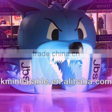 inflatable wolf sports tunnel