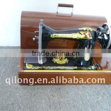 JA2-1 sewing machine with handle and wooden case