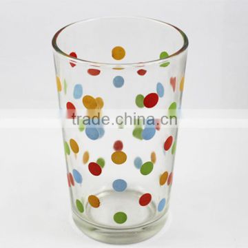 colorful logo Glass Drinking tableware