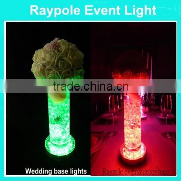 2015 best seller wedding decoration battery operated 4 inch Round table centrepieces