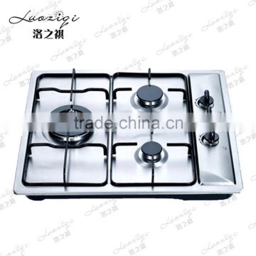 hot sale 3 burner stainless steel surface gas stove/ cooktop india marcket