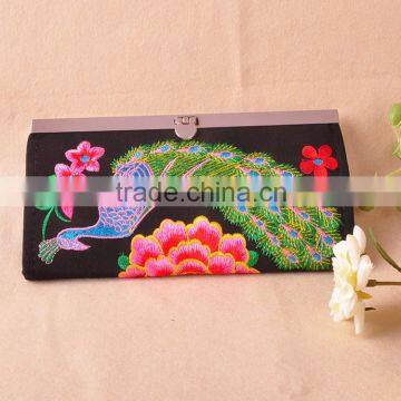High quality Cotton ethnic cheap lady wallet