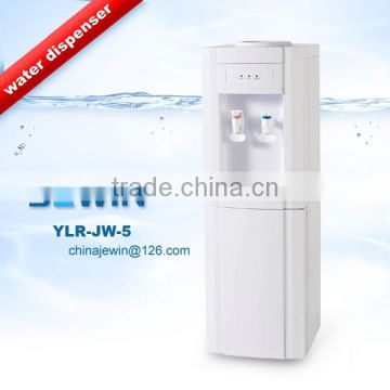 Floor standing water dispenser with cooler function