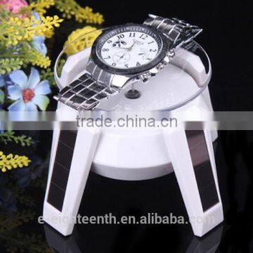 360 Degree Light Solar Powered Jewelry Rotating Display Stand