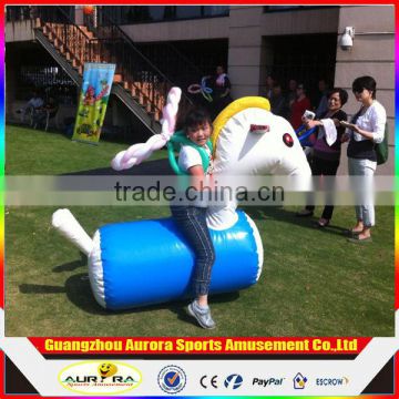 High Quality 0.9mm Plato PVC ride on inflatable pony horse jumping horse cheap on sales