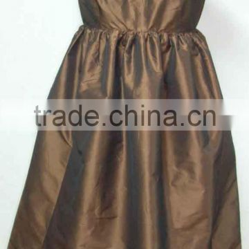 Off-shoulder silk dress