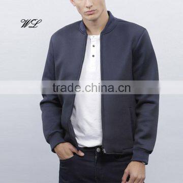 Man Stylish Blank Glossy Neoprene Fabric Track Jacket