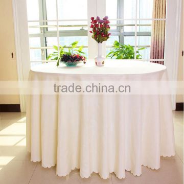 Hotel modern circle solid color beaded table cloth