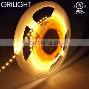 High quality 2700k 2500k 24w per meter dc12v ul listed led strip for usa and ca