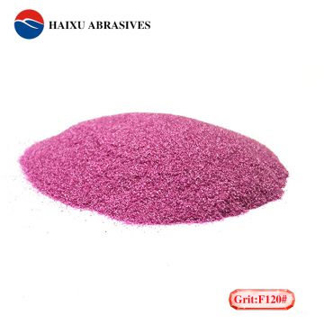 High chrome pink aluminum oxide particle