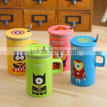 Huang superhero cup A straight color glaze ceramic cup Mark cup