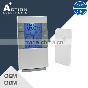 Weather Station Digital Temperature Clock with Blue LED backlight