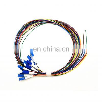 12 Color Fiber Cores LC Single Mode 0.9mm queue de cochon en fibre Fiber Optic Bundle Pigtail LC Fiber Pigtails