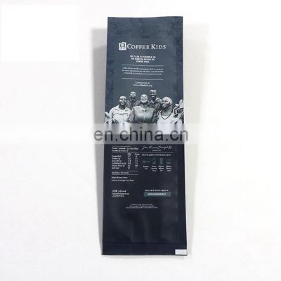 Custom Printing 250g 500g 1kg Stand Up Aluminum Foil Zipper Coffee Bean Bag with One Way Valve