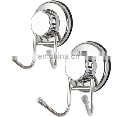 chrome plating bathroom use metal storage wall-mounted suction cup hooks wall hanging hooks