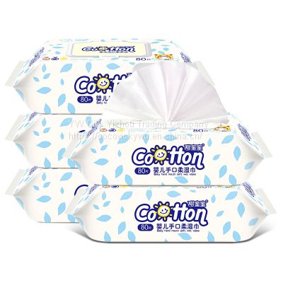 Custom Best Biodegradable Tissue Baby Body Wet Wipes