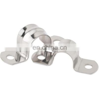 Factory price galvanized pipe clamp premium quality saddle clip U pipe hose clamps hot sale U shape