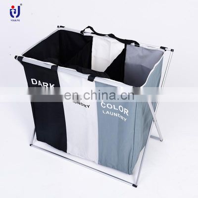 Collsilicone Apsible Mini Wicker Folding Laundry Basket Hands Free With Baby Animals